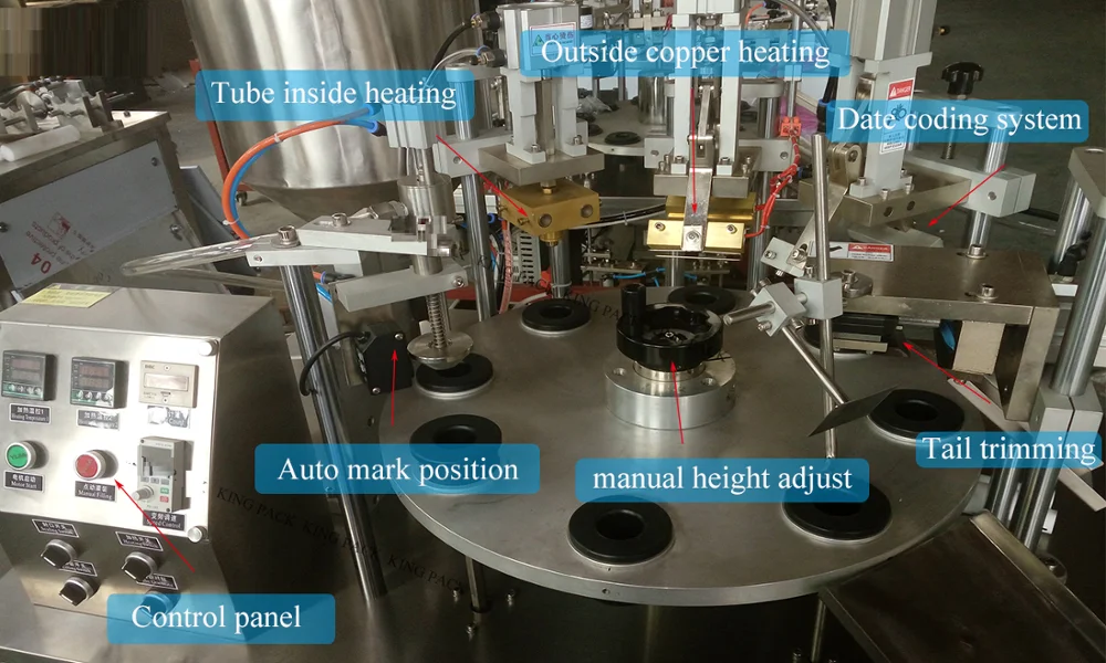 Hot sale semi automatic plastic tube filling and sealing machine for cosmetic cream, lotion toothpaste  CE certificate