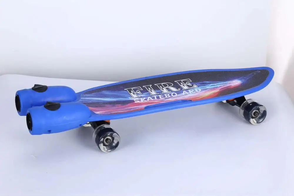 27 inch water mist spray cruiser plastic jet rocket electric skateboard with light
