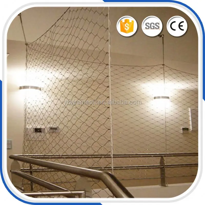 Дешевые декоративные перила веревку забор из сетки