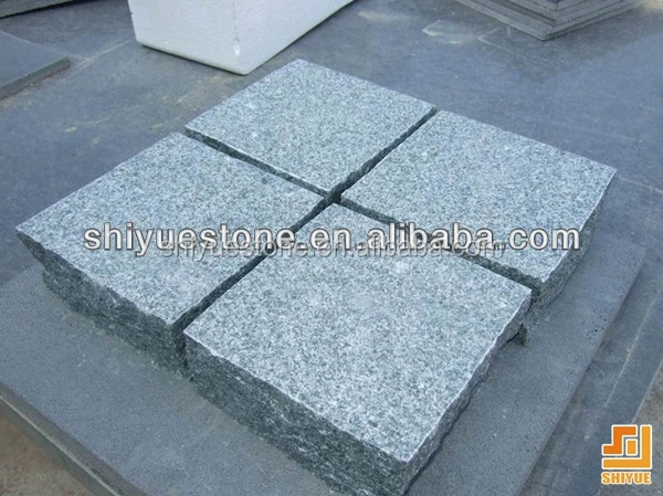 
G612 Granite cobblestone cube stone for sale 
