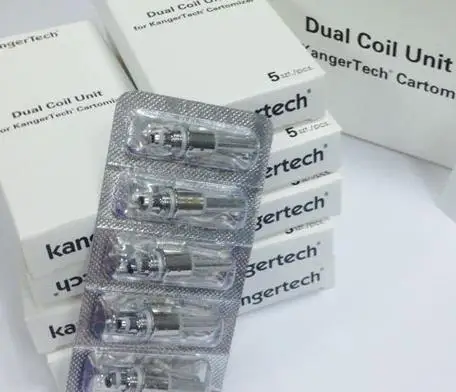 
Free Shipping!! Original Kanger New Dual Coil for eVod Glass T3D Protanks Series 0.8ohm 1.0ohm1.5ohm 