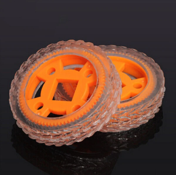 Transparent rubber wheels small size 47X12mm for DIY toy car model