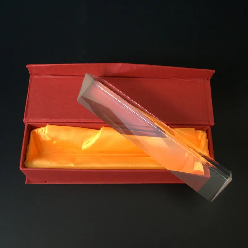 3x3x20cm 3x3x6cm 3x3x10cm 3x3x15cm Physics Home Toy Experiment kit Optical Clear Crystal Glass Triangle Prism