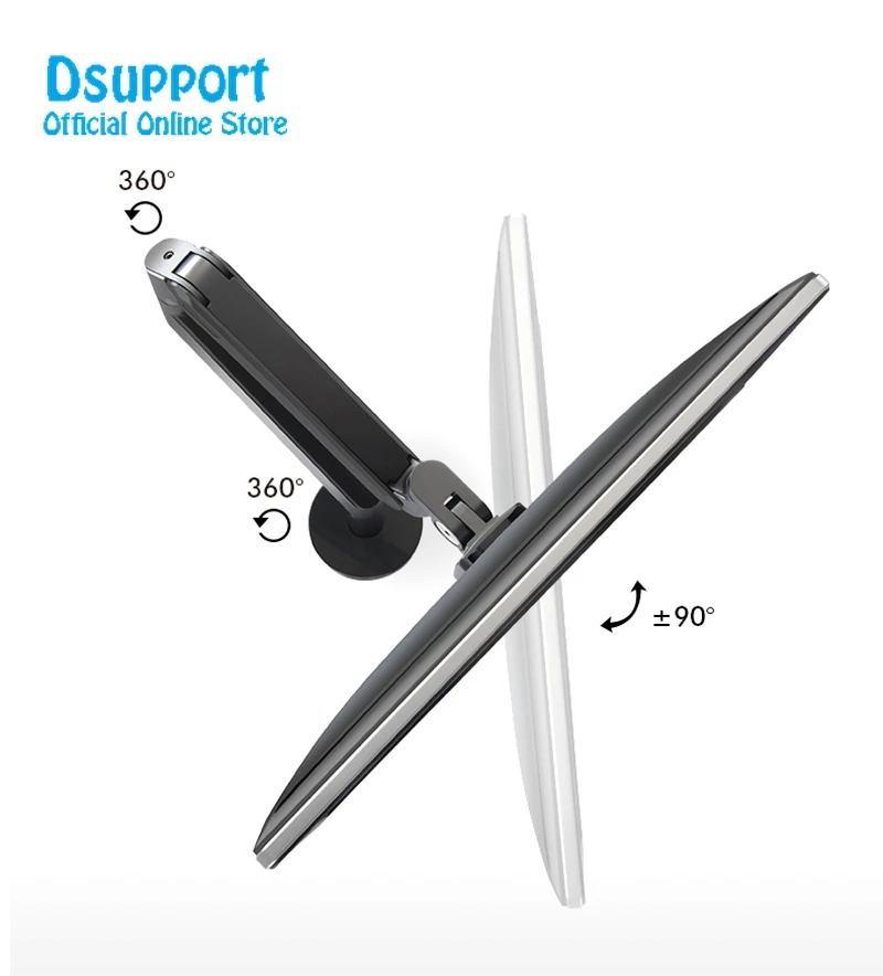 New Height Adjustable within 32 inch LCD LED Monitor Holder Arm Bracket full Rotatable Computer Monitor holder Stand OZ-1