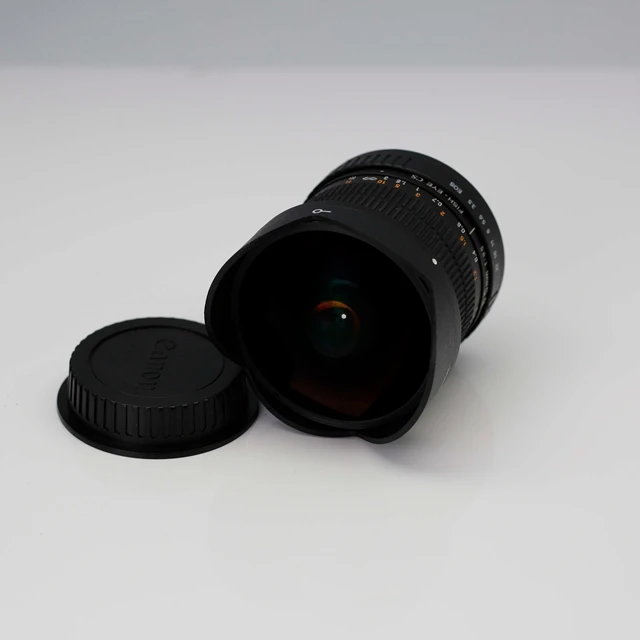 Black Super-wide 180 Degree Diagonal Angle Lens For Nikon Canon 8mm F3.5 Fisheye Lens