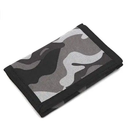 Canvas magic sticker wallet outdoor sports kids custom wallet