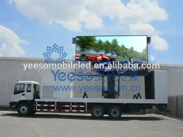 Мобильный автомобиль со светодиодным дисплеем, наружный Мобильный Рекламный автомобиль