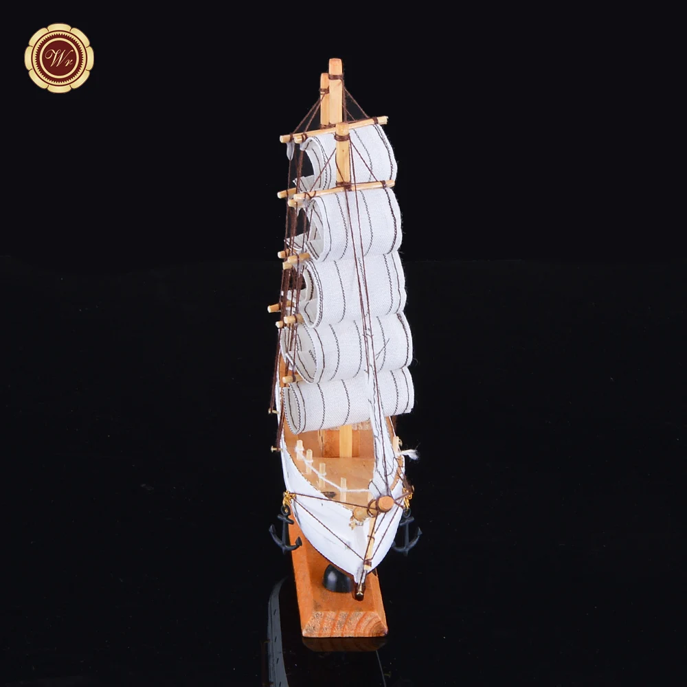 China Factory Antique In Acrylic Box Wooden Ship Model  Decoration Souvenir Gifts Boat Model