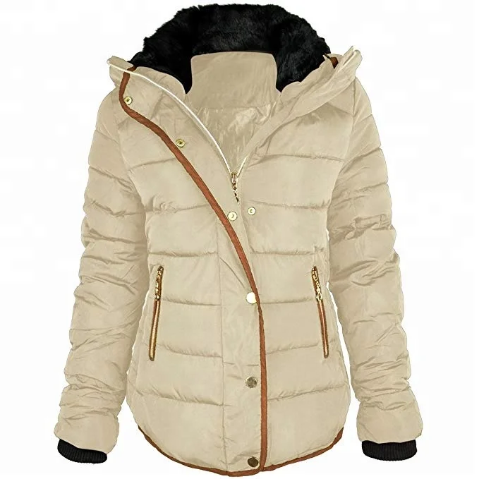 customised warm jacket fur pattern Winter Lady Warm loose Styles jacket wholesale