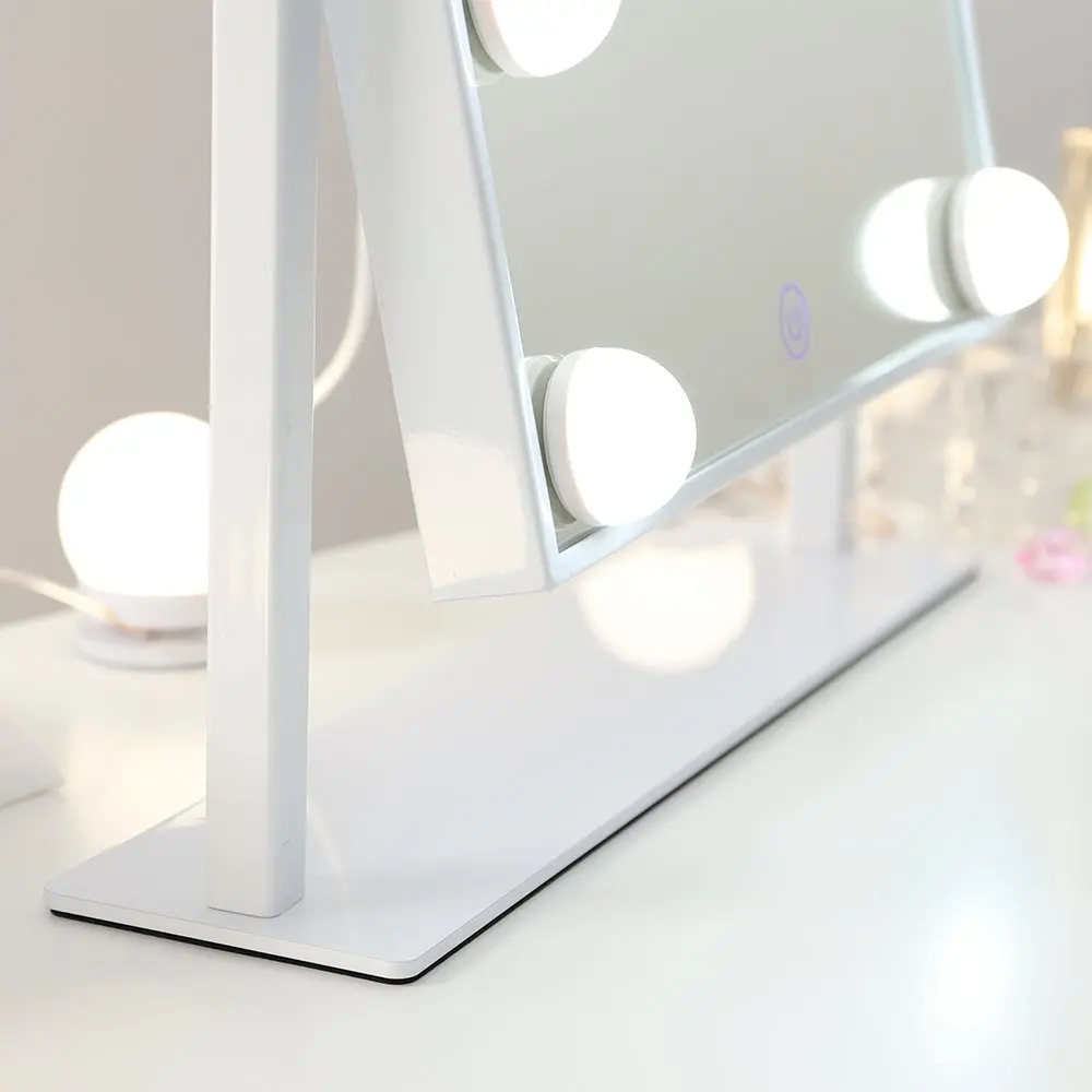 Large Desktop Hollywood Mirror with Light Bulbs LED Makeup Vanity Dressing Table Mirror