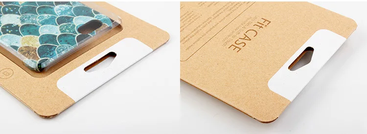 
Retail recycleld 400g kraft paper packaging for phone case 