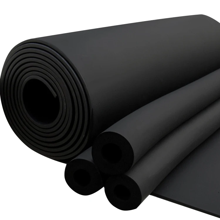 Rubber foam sheet for hot / cold water tank