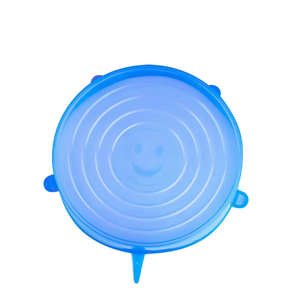 Reusable Wrap Keep Food Fresh Stretchable Silicone Bowl Covers Stretch Cup Lids