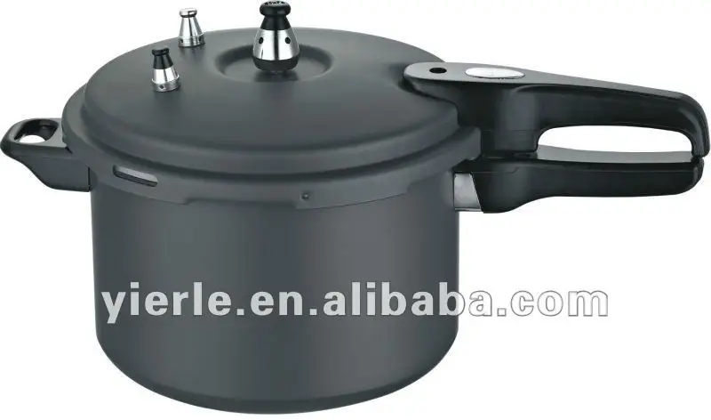 Hard-anodized pressure cooker