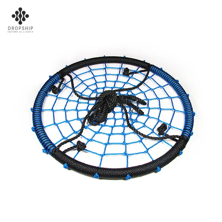 Dropship Manufactures Custom Cheap Flat Handle Patio Web Swing with Pillow Belt Set Plastic Hanging Swing Sets for Adults Baby