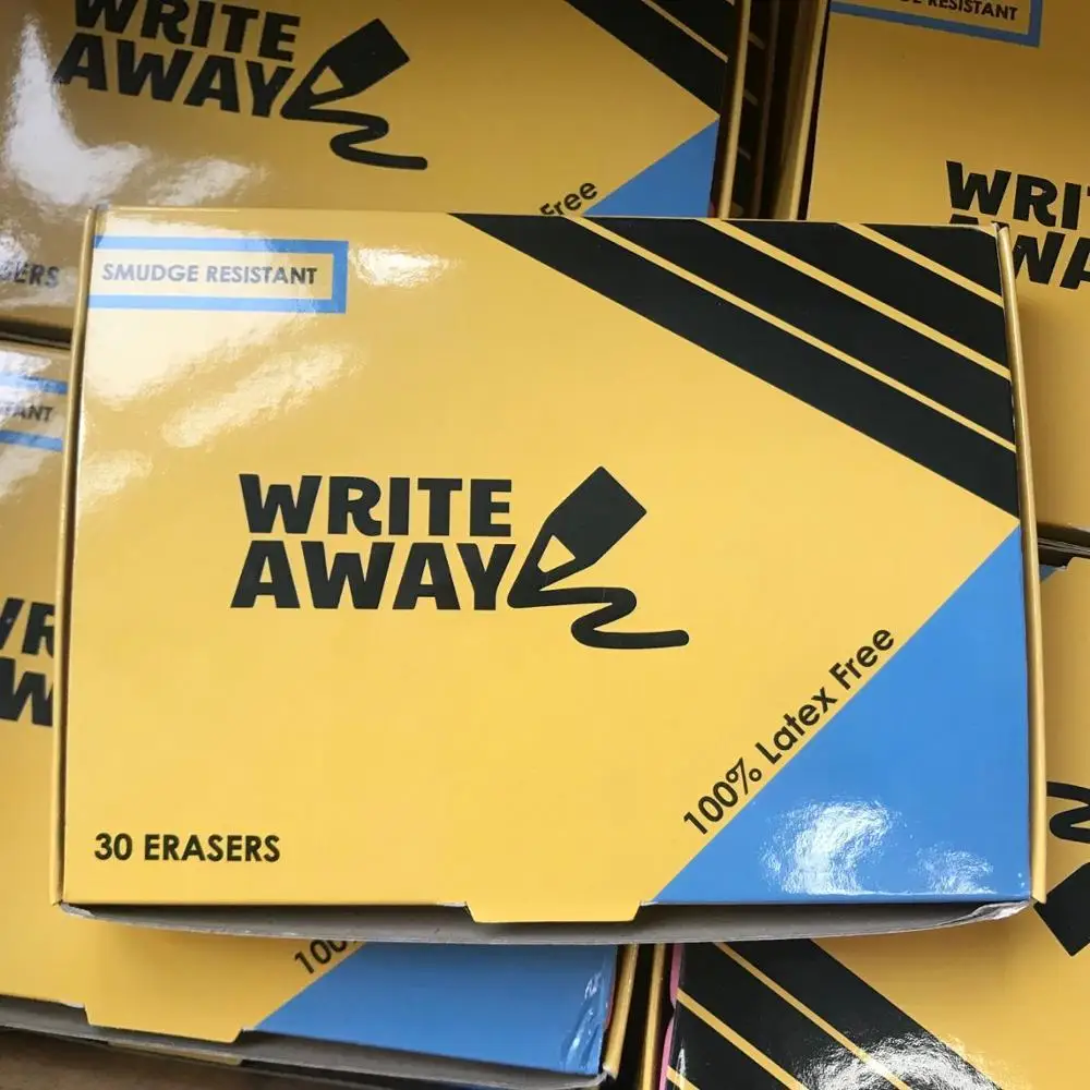 Customized logo rubber student pencil eraser