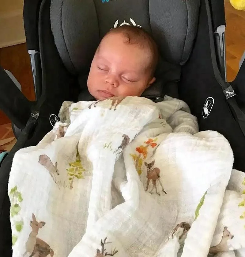 
Customized packaging organic cotton baby muslin bamboo printed swaddle blankets 