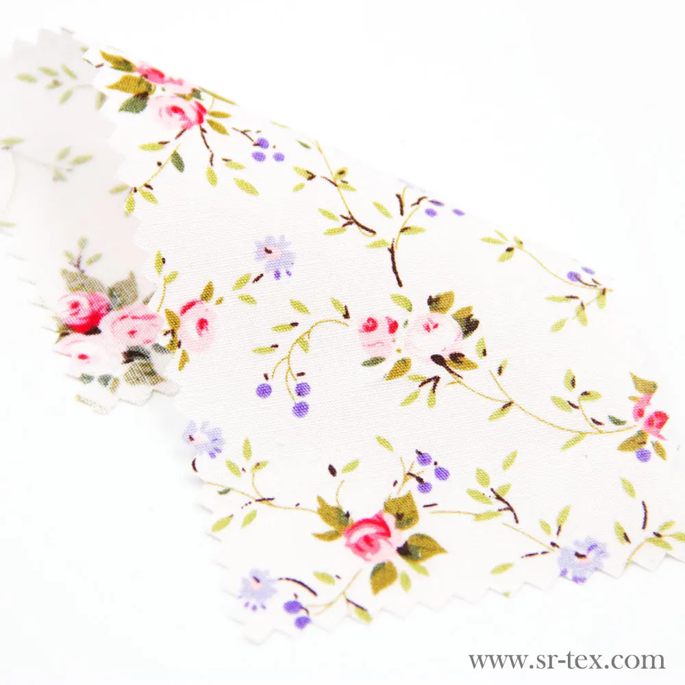 Factory direct wholesale 100% cotton printed fabric in bulk for dress