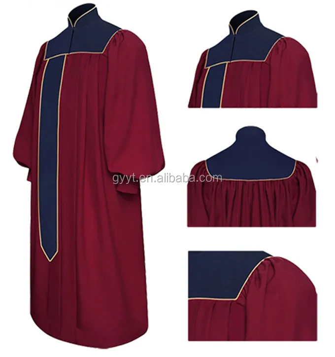 Choir Robe for Church in White Gown Mass Church Service Vestment