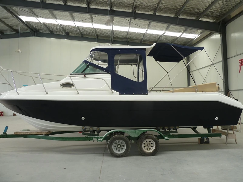 
Fiberglass cheap Cabin Fishing yacht boat for sale 
