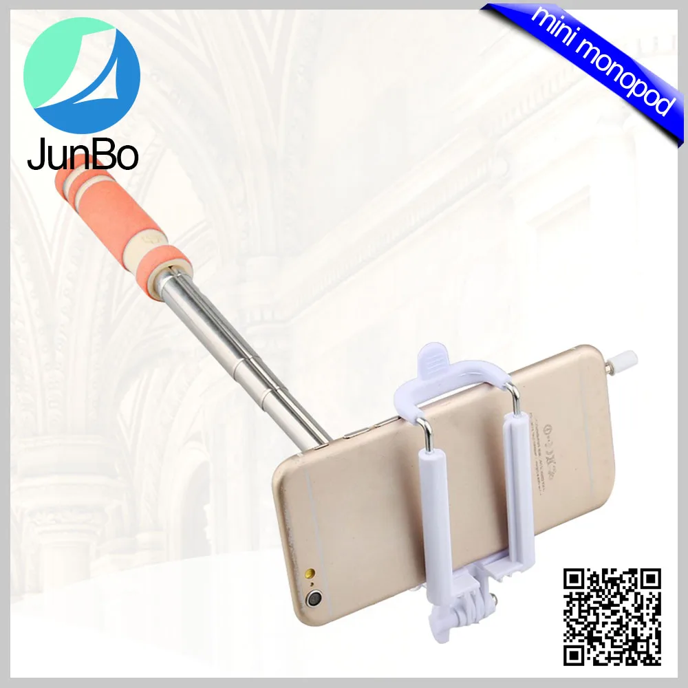 Горячий Продавать с Новых Универсальных Продуктов Питания Селфи Палка для Мобильного Телефона с Кабелем