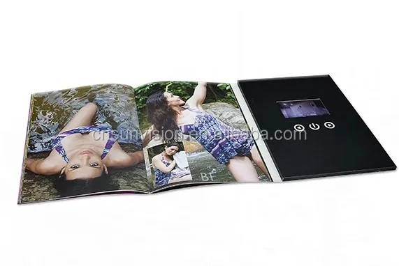 Самая продаваемая видео рекламная карта Батарея creativevideo брошюра 7 дюймов lcd HD экран цифровой открытка с образцами