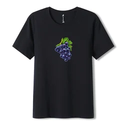 Pioneer Camp Fashion Summer T shirt Men Brand Clothing 3D Grape Printed T-shirt Male Quality 100% Cotton Short Tees