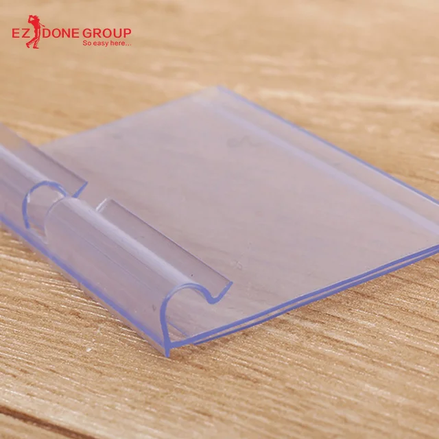 
Good selling multifunctional tops grocery store small acrylic store display rack transparent PVC price tag 