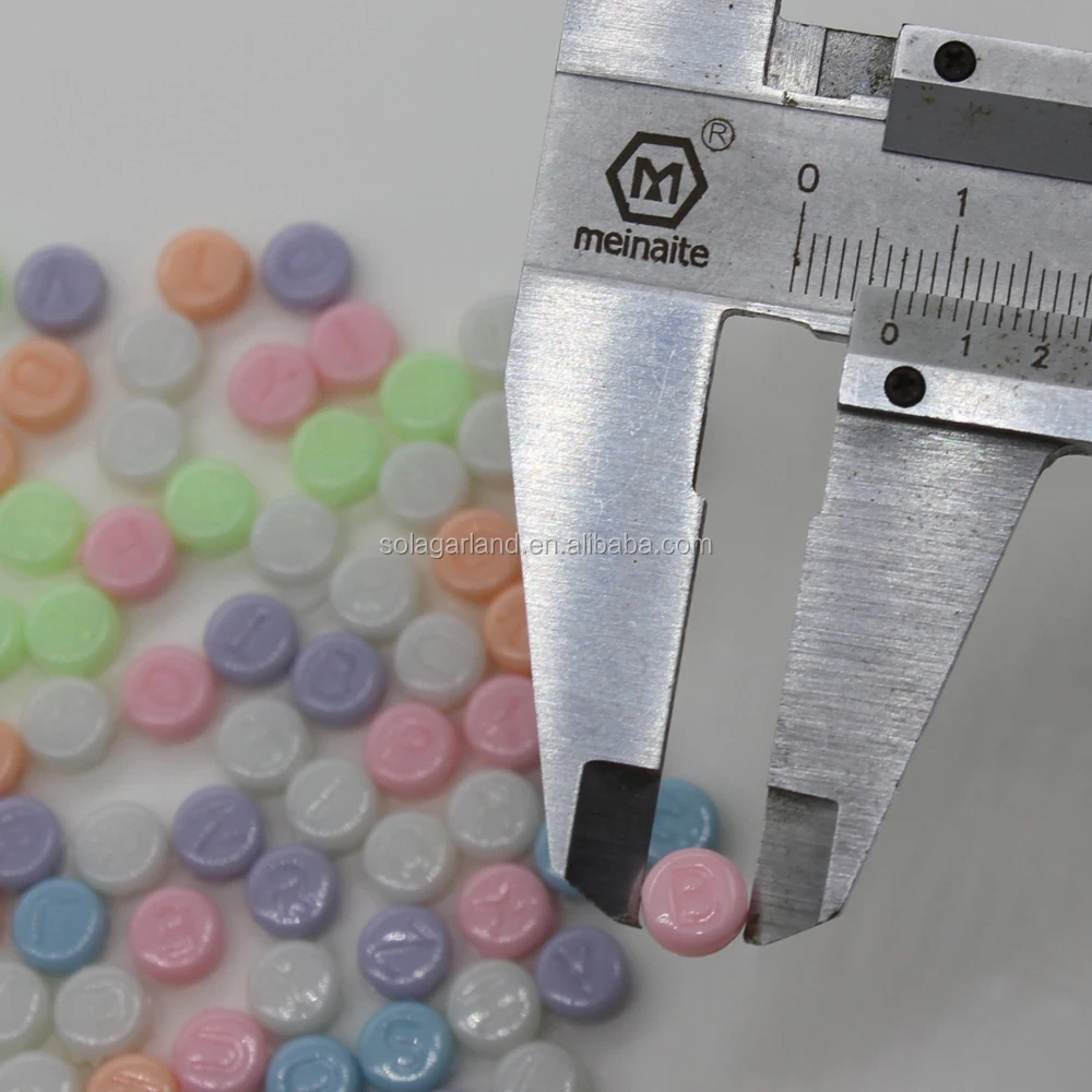 2018 дешевые 3*7 мм акриловые пастельные плоские круглые буквы алфавита бусины для изготовления ювелирных изделий браслетов