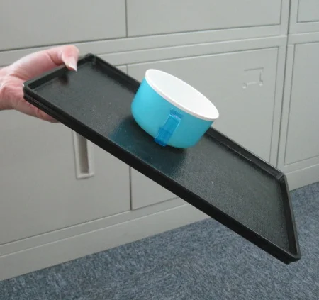 Airline Anti-skid Meal Tray,Plastic Anti-skid Tray with silicone pads serving trays for restaurant