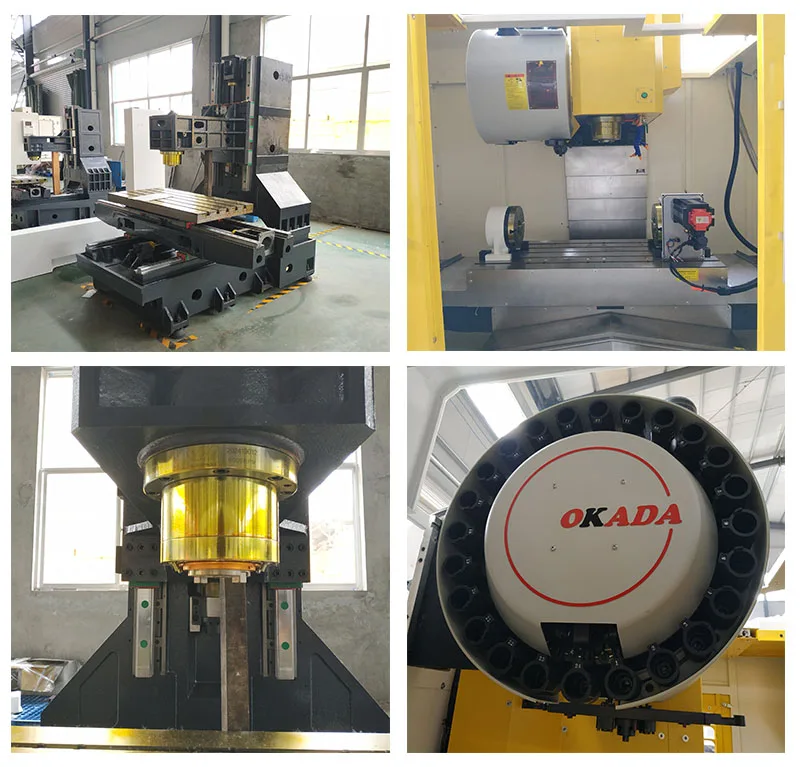 
Заводской поставщик Высокоточный обрабатывающий центр фрезерный станок с ЧПУ 