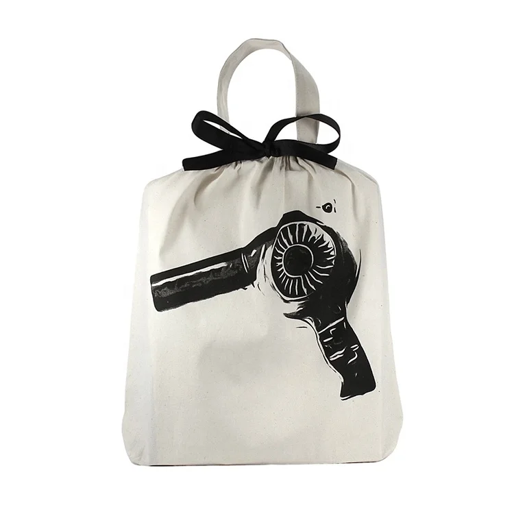 Wholesale Cheap Logo Design Promotional Price Recyclable cheap calico Canvas drawstring pouch bag