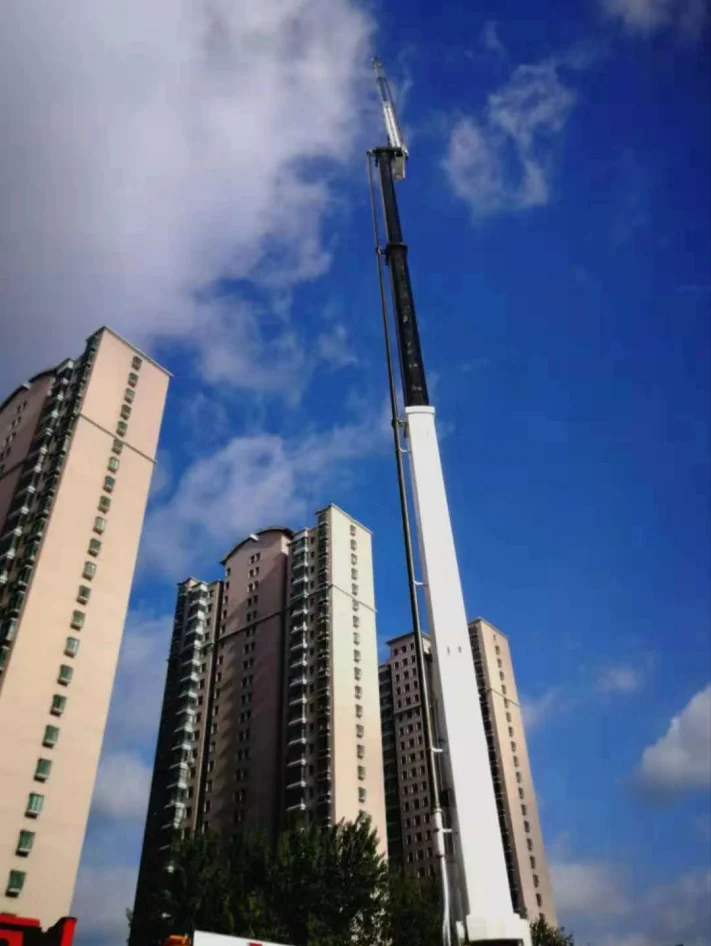 Pneumatic telescopic mast heavy  radio antenna mast tower