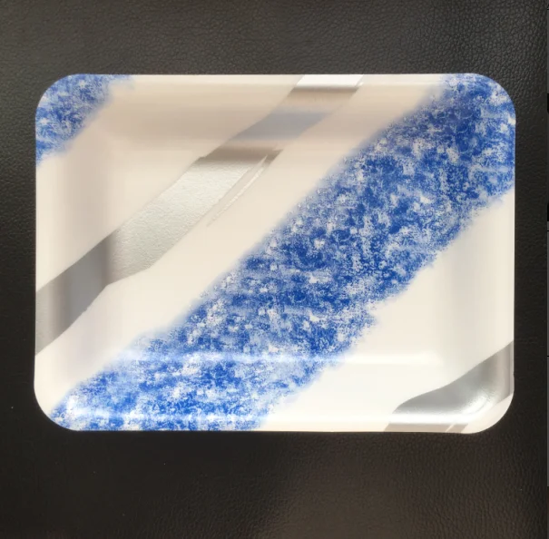 rectangle food grade foam seafood tray with film