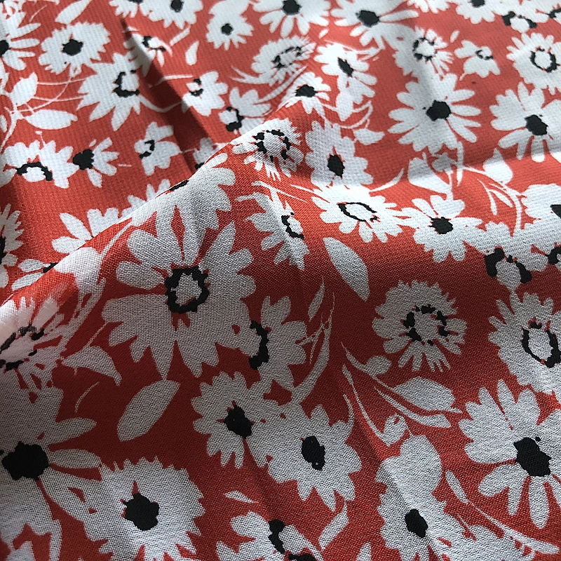 DIFFERENT KINDS OF SMALL FLOWER PRINTED CHIFFON FABRIC FOR CLOTHING