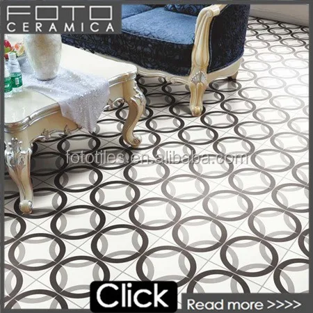 Продвижение черный белый гостиная ручной работы 8x8 керамическая плитка для пола