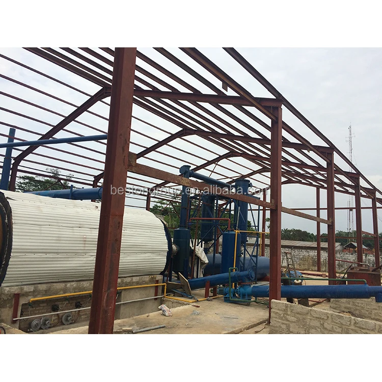 Beston Group hot selling and high quality tyre rubber processing pyrolysis machine to sale