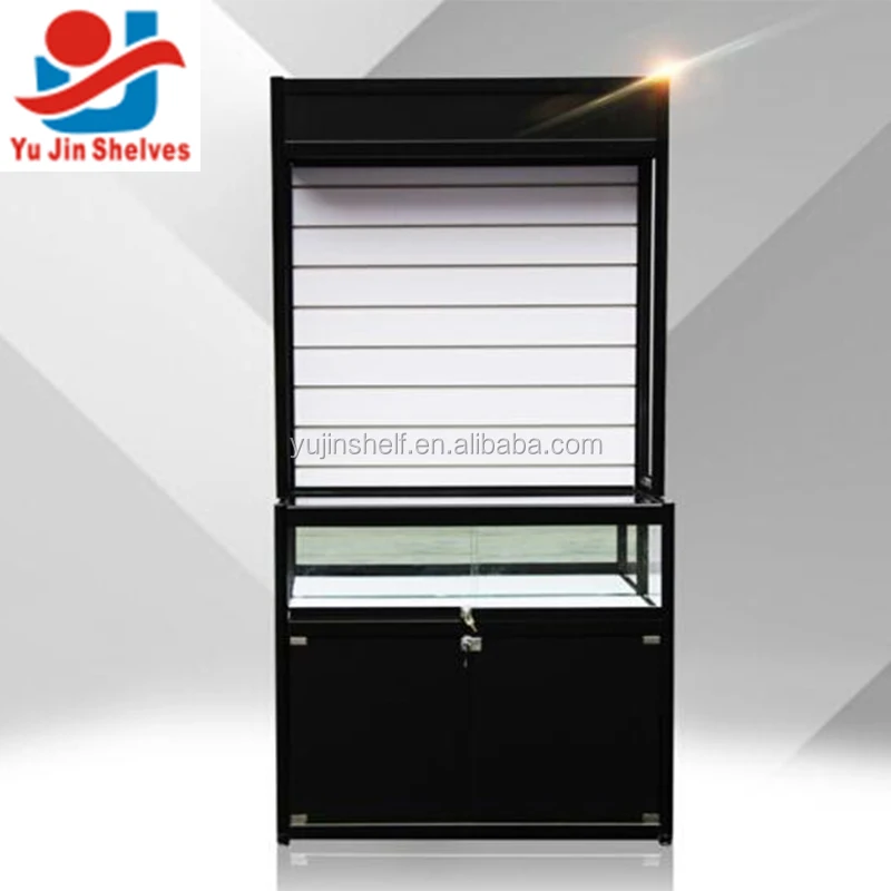 High quality store slatwall display rack shelves for cell phone accessory