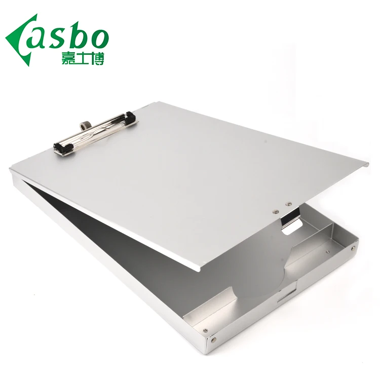 Multifunctional Customized logo storage aluminum case clipboard