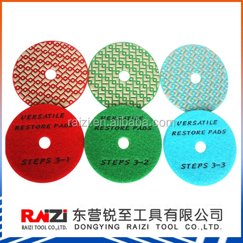 RAIZI ReShine Restoration 3 step Diamond Polishing Pads