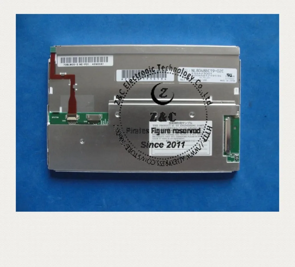 NL8048BC19-02C NL8048BC19-02 NL8048BC19-03C Original 7 inch LCD Display 800*480 for Industrial Equipment for NEC