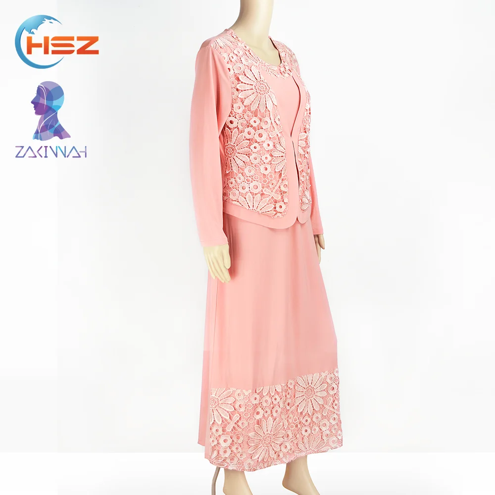 
Zakiyyah 3035 New Design Muslim Women Dress Islamic Girl Prayer Clothing Baju Kurung Arab Dubai Abaya 