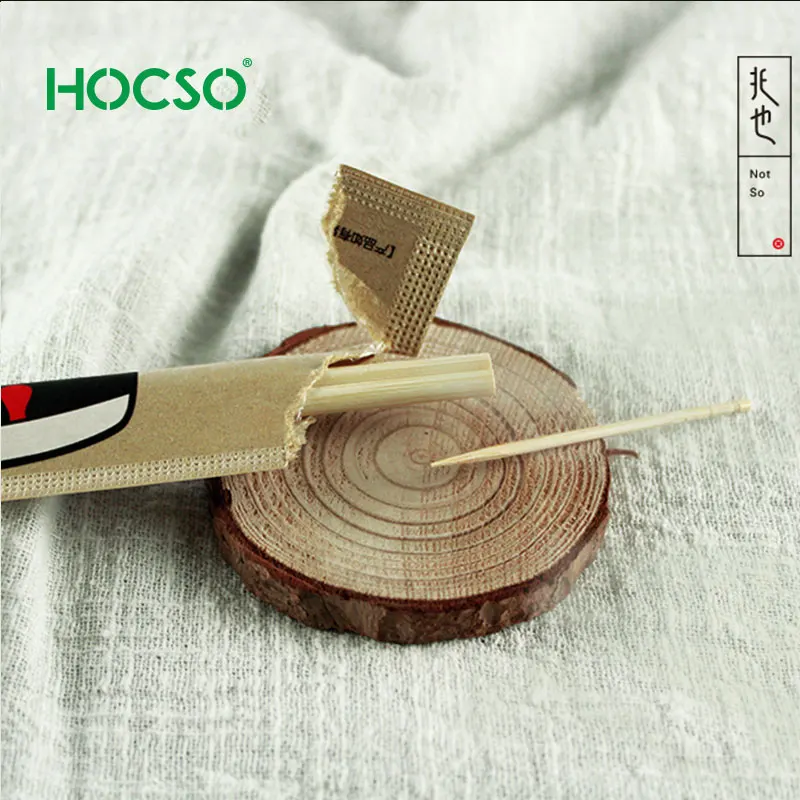 Individual Packed chopstick disposable bamboo Chinese branded chopsticks