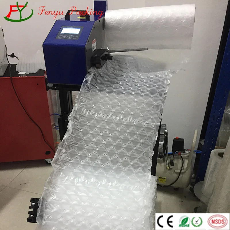 Inflatable anti-shocking providers air cushion bag film : the packaging material that takes up less space and costs less to ship