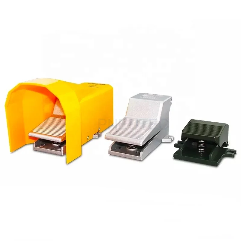 4F210-08G 4F210-08LG 5 port 2 position 1/4 inch BSP aluminum pneumatic foot operated control valve with guard Cover