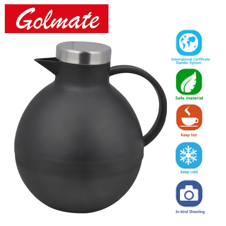 PLASTIC GLASS LINER INSULATED THERMOS GLASS REFILL THERMAL VACUUM JUG COFFEE POT TEAPOT WATER JUG 1.0L