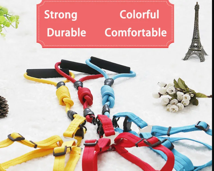 accesorios para mascotas Cats Dogs Leash Puppy Collars Rope for Walking Pet Running Towing Hauling Cable Traction Harness