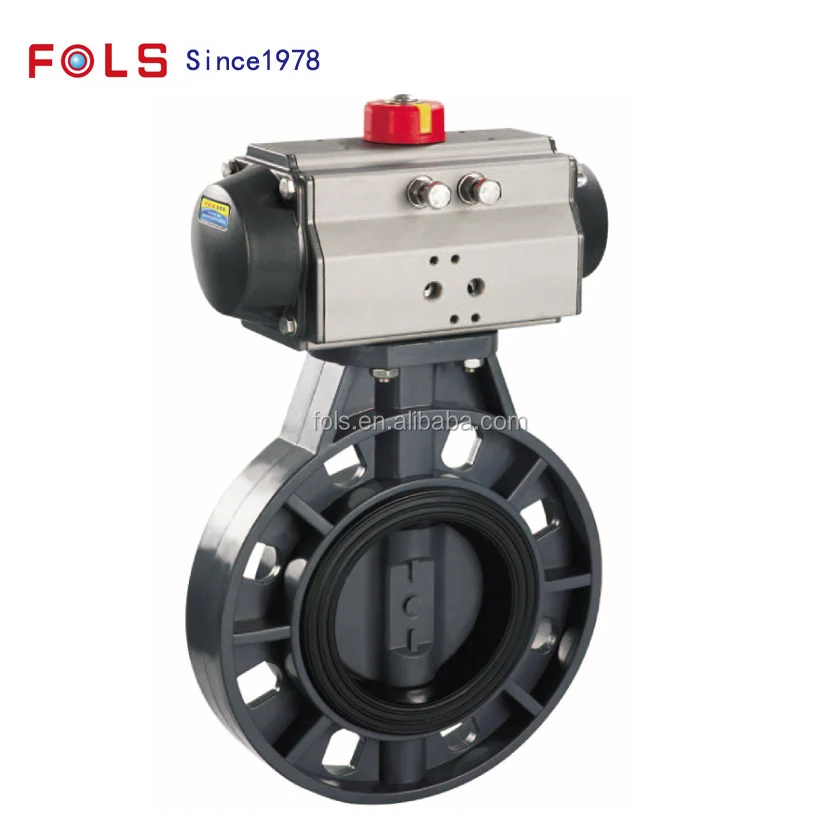 Интеллектуальный электрический клапан-бабочка из ПВХ 4-20ma с позиционером клапана для водных сред