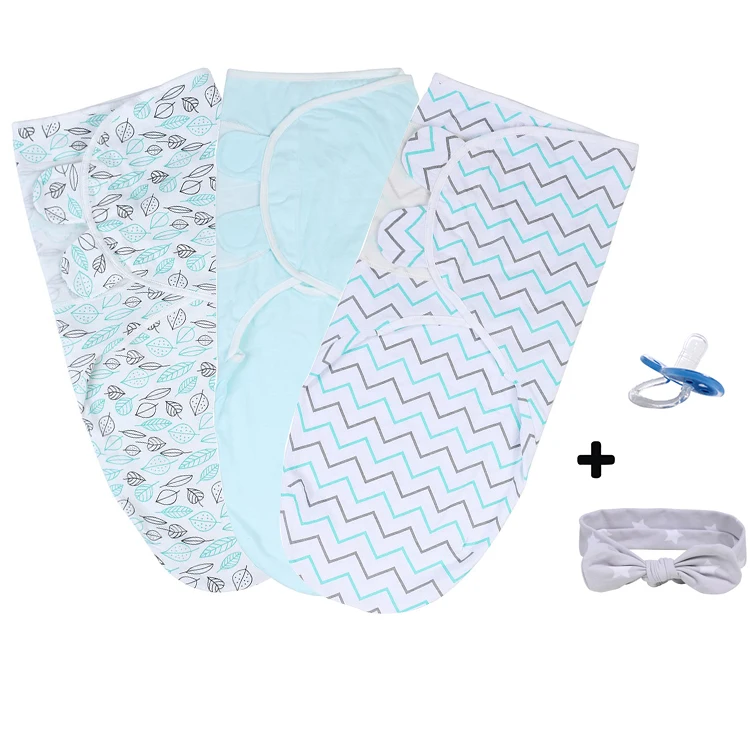 Hot selling high quality baby organic muslin swaddle blanket wrap set, 3 pack