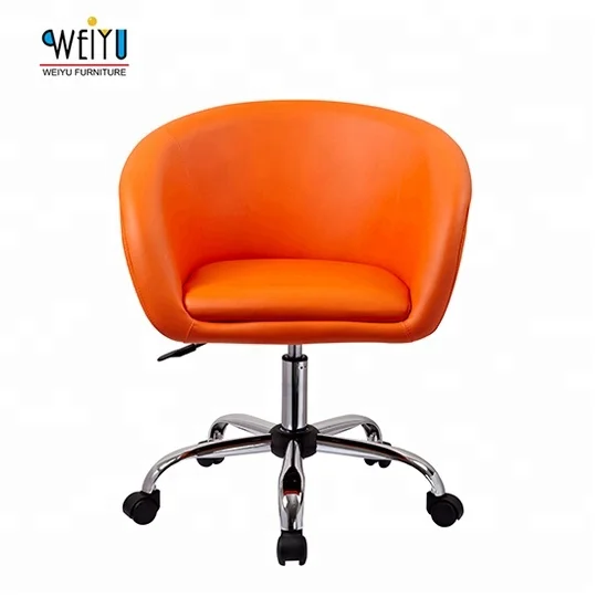 Современный стул для салона, офисное кресло с колесами, домашний круглый поворотный стул с акцентом, стеганый регулируемый стул для гостиной, паба, бара из искусственной кожи